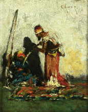 Копия картины "two arabs" художника "чейз уильям меррит"