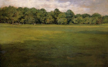 Репродукция картины "prospect park, aka croquet lawn prospect park" художника "чейз уильям меррит"