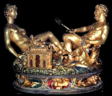 Копия картины "cellini salt cellar" художника "челлини бенвенуто"