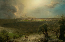 Картина "jerusalem from the mount of olives" художника "чёрч фредерик эдвин"