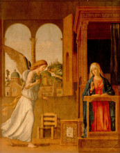 Копия картины "the annunciation" художника "чима да конельяно"