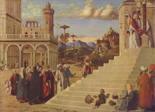 Копия картины "presentation of the virgin at the temple" художника "чима да конельяно"