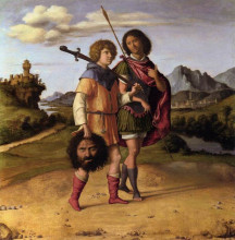 Репродукция картины "david and jonathan" художника "чима да конельяно"