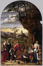 Картина "adoration of the shepherds" художника "чима да конельяно"