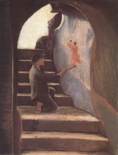Картина "young painter" художника "чонтвари тивадар костка"