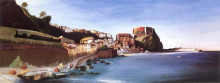 Картина "town at the seashore" художника "чонтвари тивадар костка"