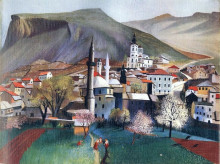 Копия картины "springtime in mostar" художника "чонтвари тивадар костка"