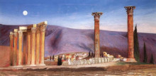 Картина "ruins of the jupiter temple in athens" художника "чонтвари тивадар костка"