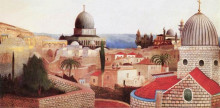 Картина "view of the dead sea from the temple square in jerusalem" художника "чонтвари тивадар костка"