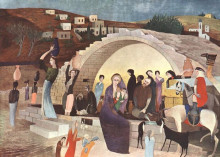 Картина "mary&#39;s well at nazareth" художника "чонтвари тивадар костка"