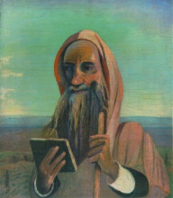 Репродукция картины "teacher in morocco" художника "чонтвари тивадар костка"