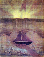 Репродукция картины "анданте (соната моря )" художника "чюрлёнис микалоюс"