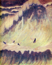 Репродукция картины "финал (соната моря)" художника "чюрлёнис микалоюс"