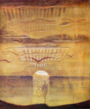 Копия картины "sunset" художника "чюрлёнис микалоюс"