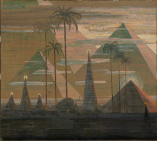Копия картины "анданте (соната пирамид)" художника "чюрлёнис микалоюс"