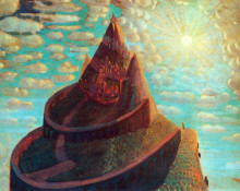 Репродукция картины "замок (сказка о замке)" художника "чюрлёнис микалоюс"