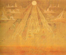 Копия картины "скерцо (соната пирамид)" художника "чюрлёнис микалоюс"