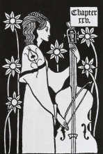 Репродукция картины "lady with cello" художника "бёрдслей обри"