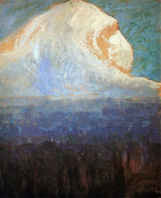 Репродукция картины "горы" художника "чюрлёнис микалоюс"