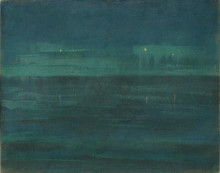 Копия картины "море ночью" художника "чюрлёнис микалоюс"
