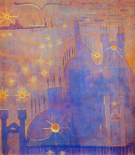 Копия картины "аллегро (соната солнца)" художника "чюрлёнис микалоюс"