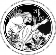 Репродукция картины "merlin" художника "бёрдслей обри"