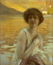Картина "portrait of a lady" художника "шабас поль эмиль"