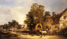 Картина "the half way house, thatcham" художника "шайер уильям"