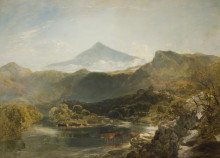 Копия картины "ben nevis and mountain stream" художника "шайер уильям"