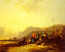 Репродукция картины "on the hampshire coast" художника "шайер уильям"