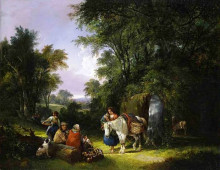 Копия картины "the midday rest" художника "шайер уильям"