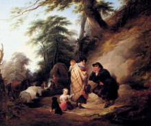 Картина "travelers resting" художника "шайер уильям"