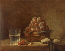 Картина "basket of&#160;plums" художника "шарден жан батист симеон"