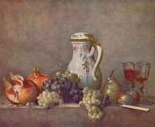 Картина "still life&#160;with porcelain&#160;teapot" художника "шарден жан батист симеон"