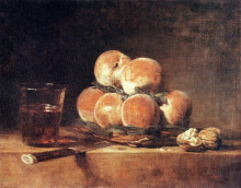 Копия картины "basket of peaches" художника "шарден жан батист симеон"