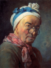 Копия картины "self-portrait&#160;with spectacles" художника "шарден жан батист симеон"