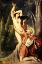 Копия картины "apollo and daphne" художника "шассерио теодор"