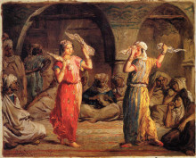 Картина "danseuses mauresques" художника "шассерио теодор"