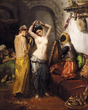 Картина "le harem" художника "шассерио теодор"
