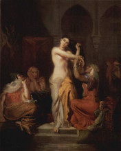 Картина "int&#233;rieur de harem, femme de constantine sortant du bain" художника "шассерио теодор"