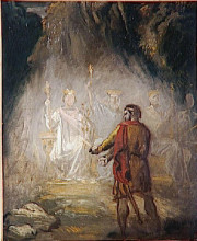 Картина "macbeth, the apparition of the kings" художника "шассерио теодор"