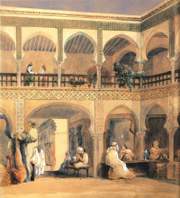 Копия картины "bazaar in orleans" художника "шассерио теодор"