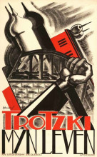 Копия картины "cover design for trotsky&#39;s autobiography" художника "шварц самуэль лейзер"