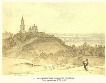 Копия картины "holy cross monastery in poltava" художника "шевченко тарас"