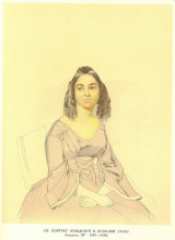 Репродукция картины "portrait of unknown woman with violet dress" художника "шевченко тарас"