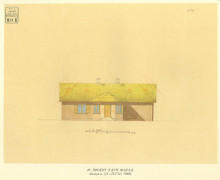 Картина "architectural project of private house. main facade." художника "шевченко тарас"
