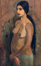 Репродукция картины "self portrait as tahitian" художника "шер-гил амрита"