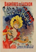 Репродукция картины "bagn&#232;res de luchon, f&#234;tes des fleurs" художника "шере жюль"