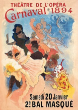 Картина "th&#233;&#226;tre de l&#39;op&#233;ra, carnaval 1894" художника "шере жюль"