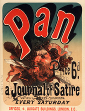 Копия картины "pan, a journal of satire" художника "шере жюль"
